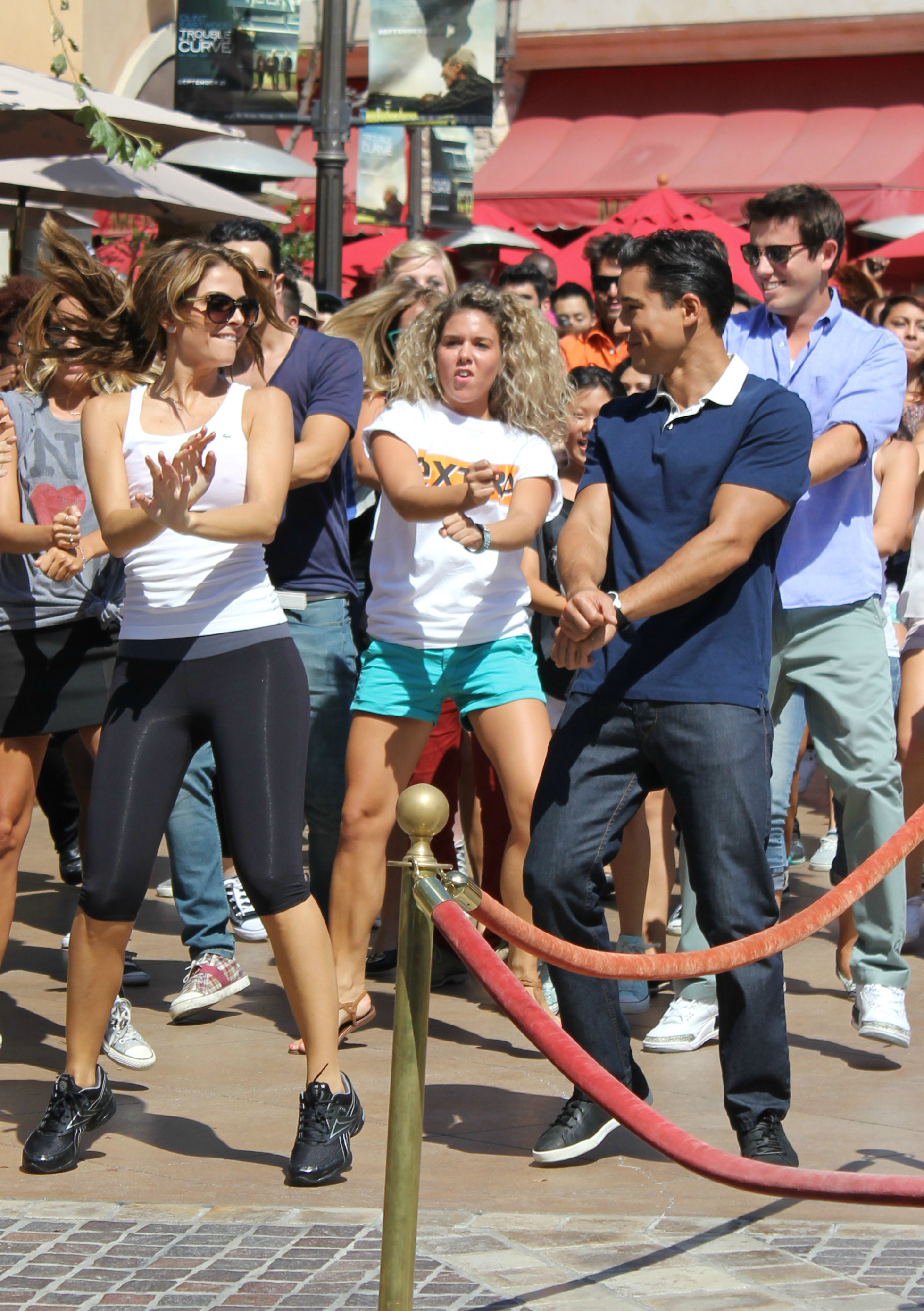 Maria Menounos and Mario Lopez do the Gangnam Style