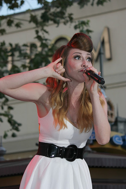 Amy Heidermann and Karmin perform live in concert at The Grove in Los Angeles. 