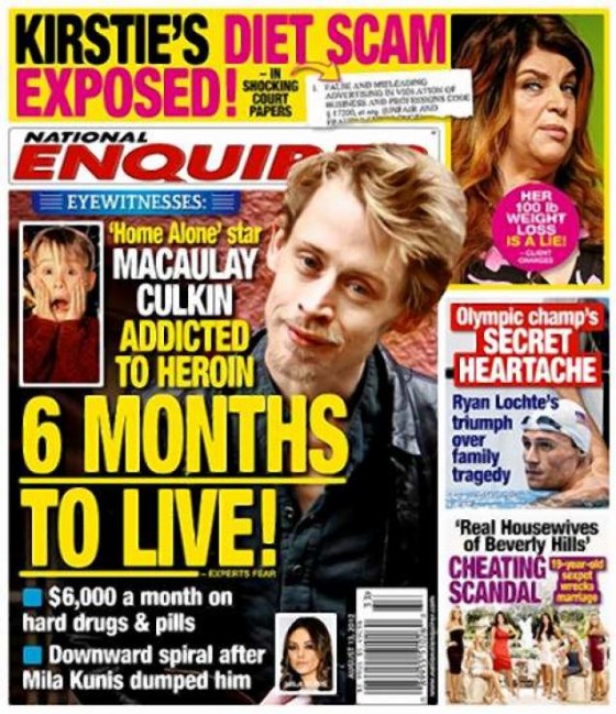 Macaulay Caulkin heroin rumors