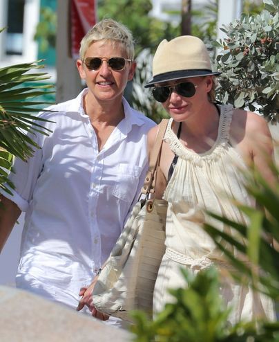 Ellen DeGeneres and Portis De Rossi on Vacation in St. Barts